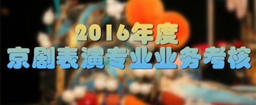 越看越湿啊啊啊国家京剧院2016年度京剧表演专业业务考...